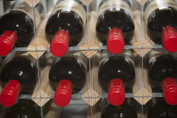 Wine bottles for the Adelaide Brewery Tours