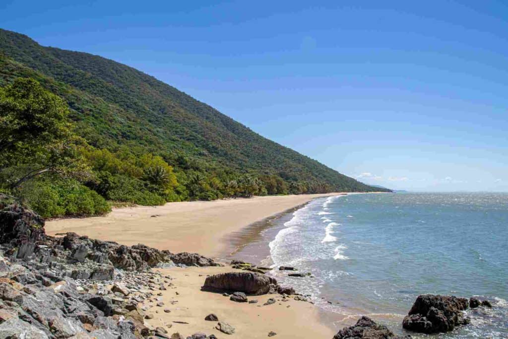 View of Ellis Beach without people.

