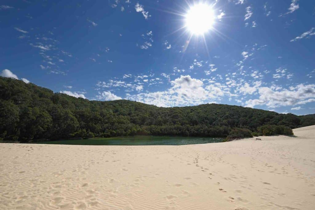 Lake Wabby on Fraser Island
